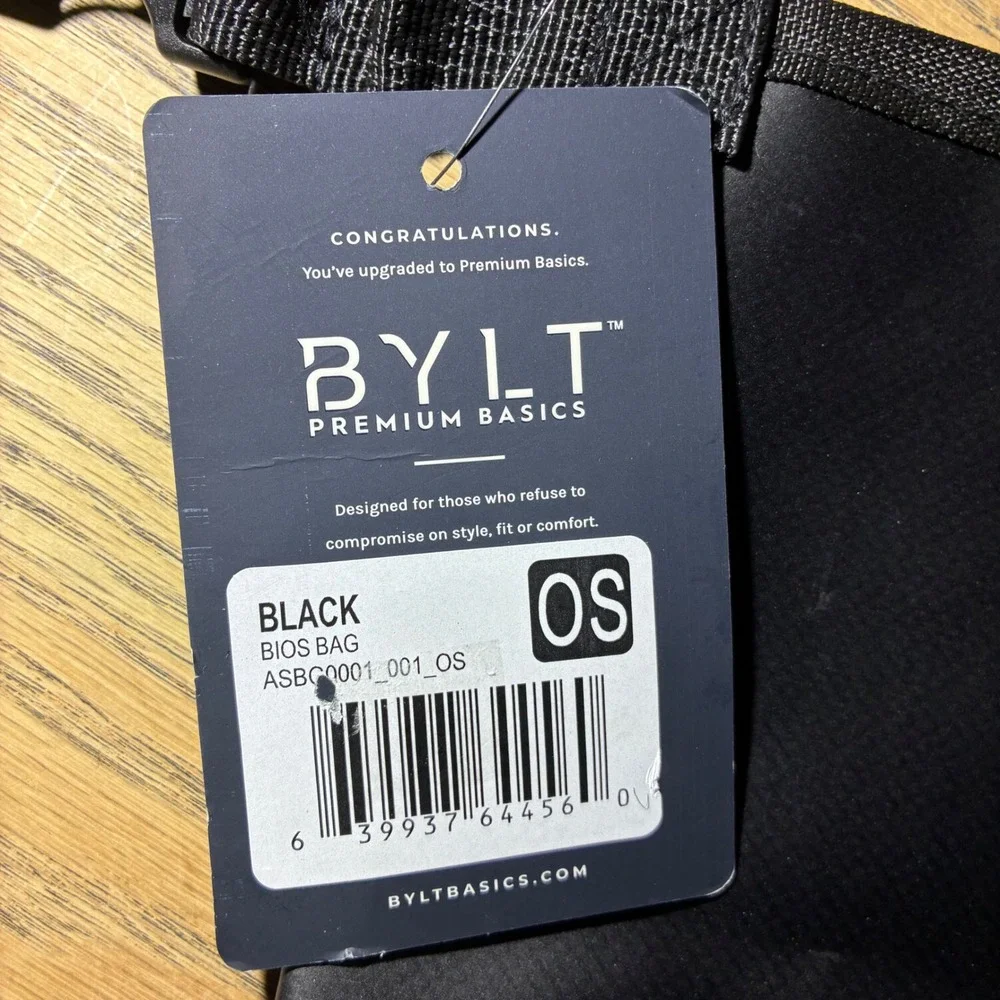 BYLT Premium Basics Bios Bag Black Roll Top Dry Bag ASBC0001_001_OS NWT
